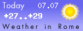 Weather in Rome (Today)